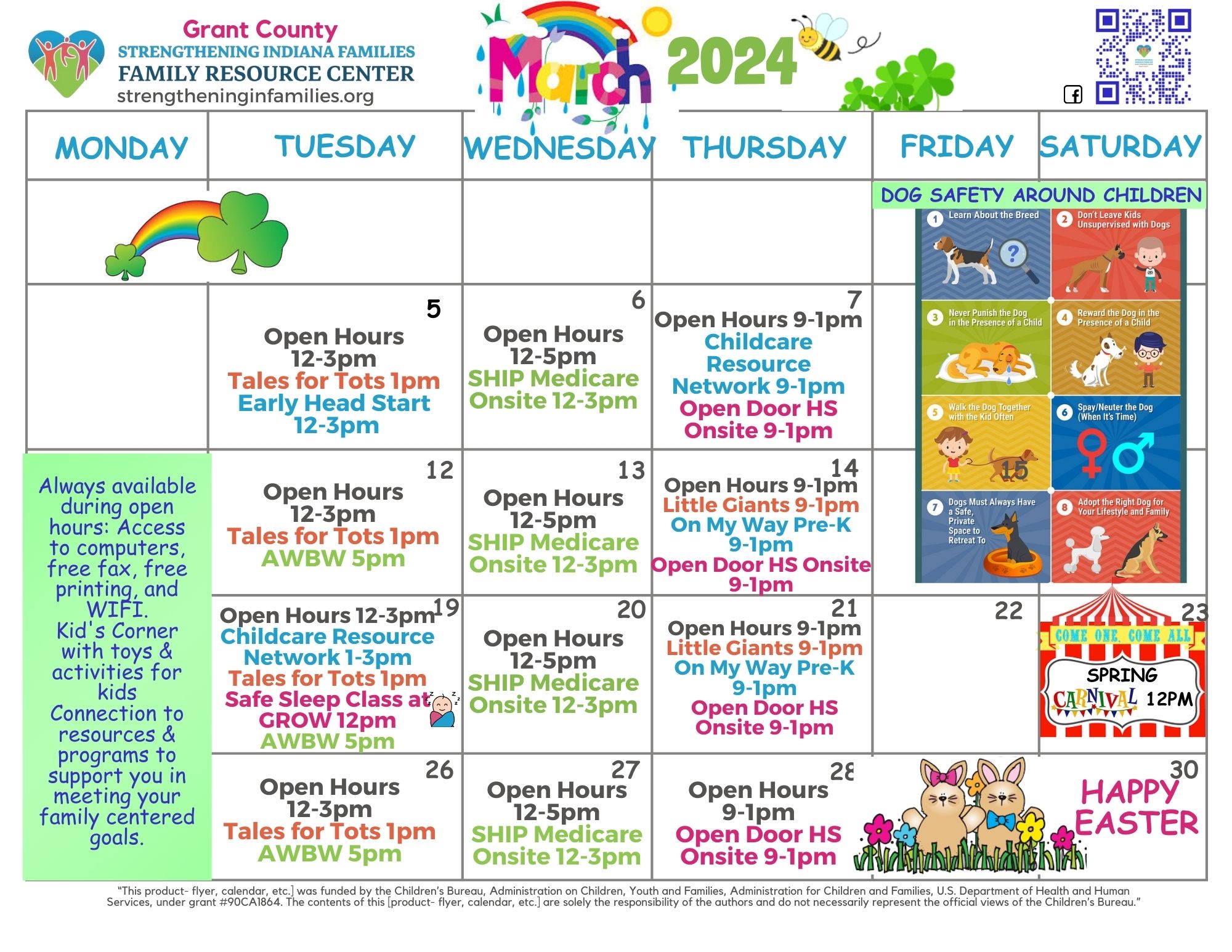 Grant Calendars & Events – Family Resource Centers