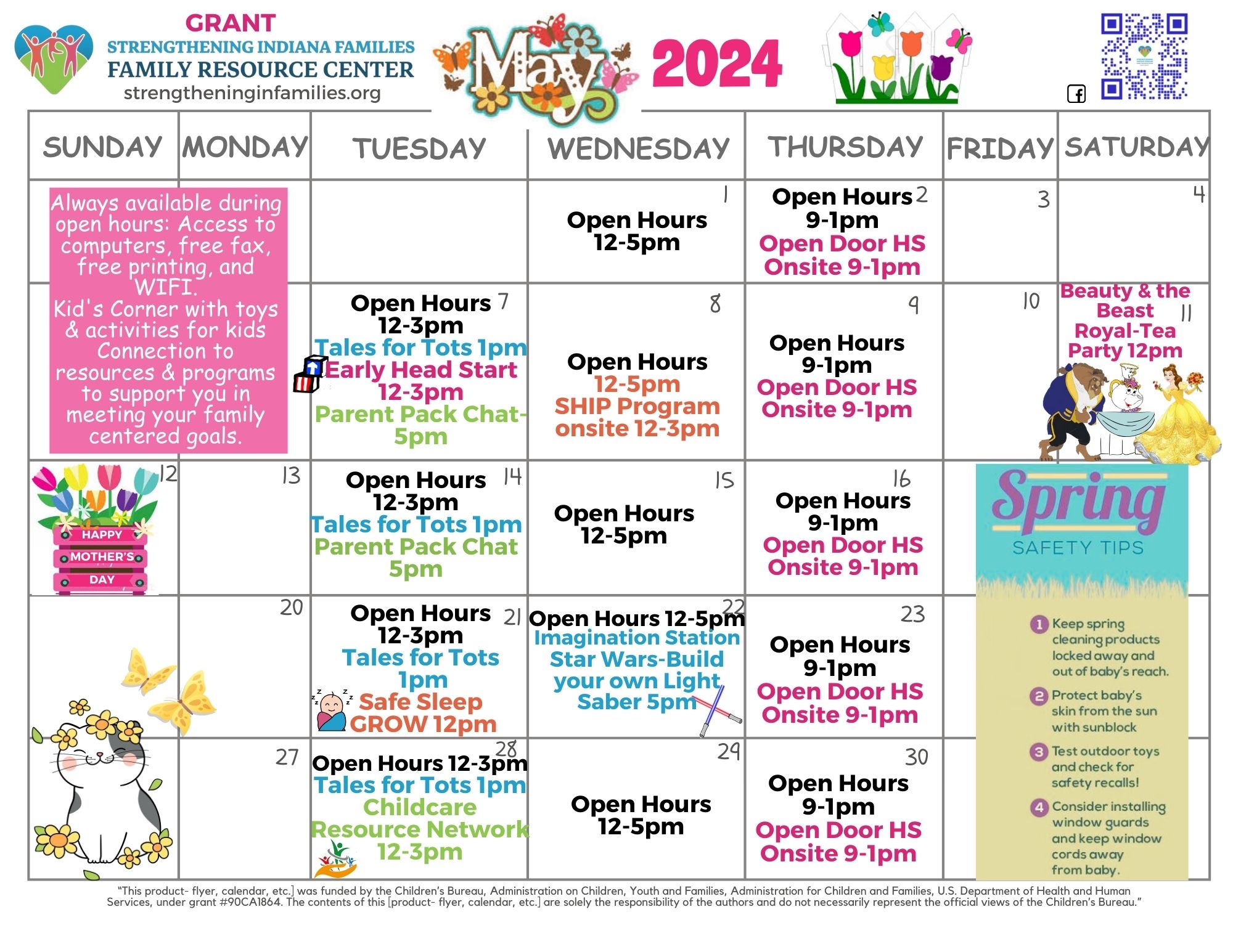 Grant Calendars & Events – Family Resource Centers